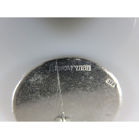 Vintage Sterling Silver Egyptian Eye of Horus Coin Style Pendant Artisan Piece - Picture 7 of 9